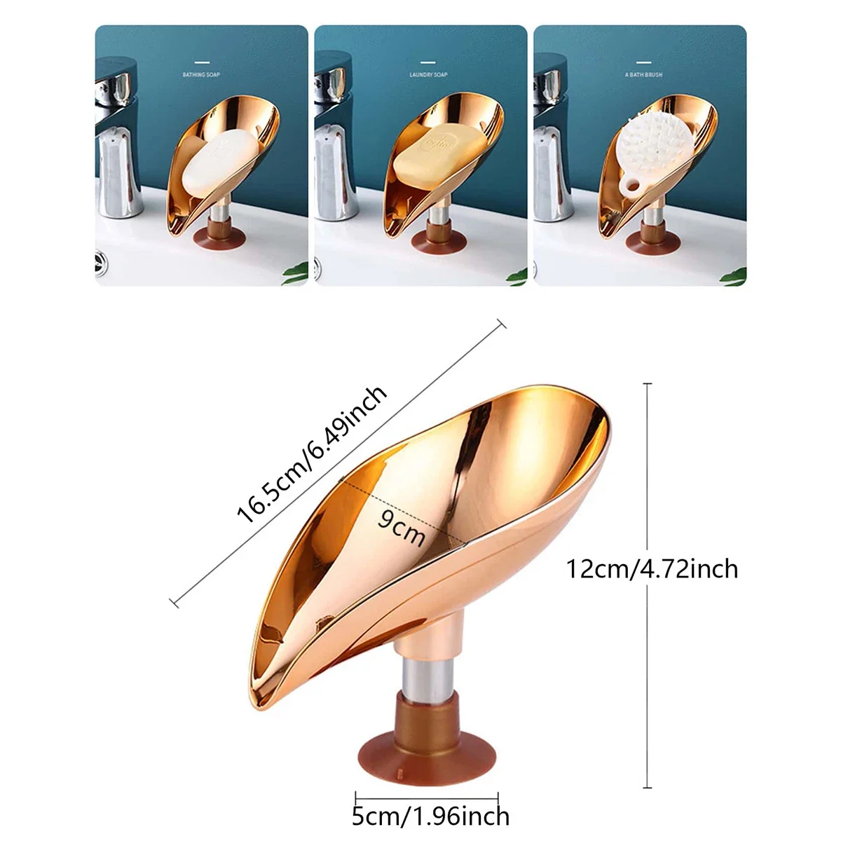 1pc - Leaf-Shaped Soap Dish and Draining Tray - Easy-to-Clean Design - Bathroom Decor Essential for a Clutter-Free Space