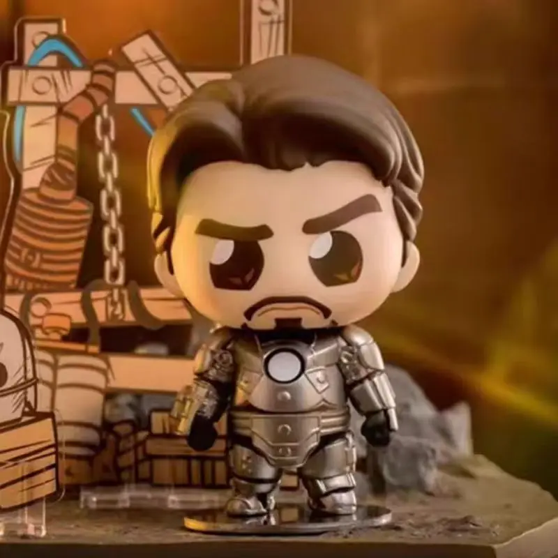Vente chaude HotToys Iron Man Tony Stark boîte aveugle blindée faite à la main, poupée de Collection de films, cadeau Surprise de noël