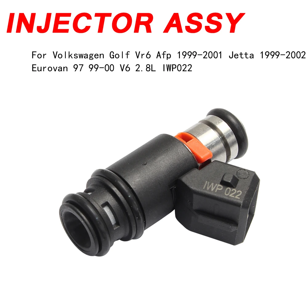 1PCS Fuel Injector Nozzle For Volkswagen Golf Vr6 Afp 1999-2001 Jetta 1999-2002 Eurovan 97 99-00 V6 2.8L IWP022 201833960044