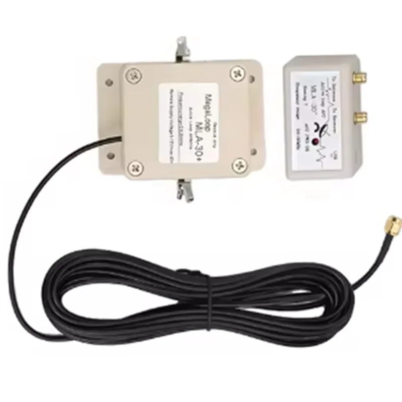 ELECT-MLA-30+ Loop Antenna Shortwave Radio USB Power 0.5Mhz-30Mhz Directional Magnetic Rainproof Shell For Balconies Rooftops