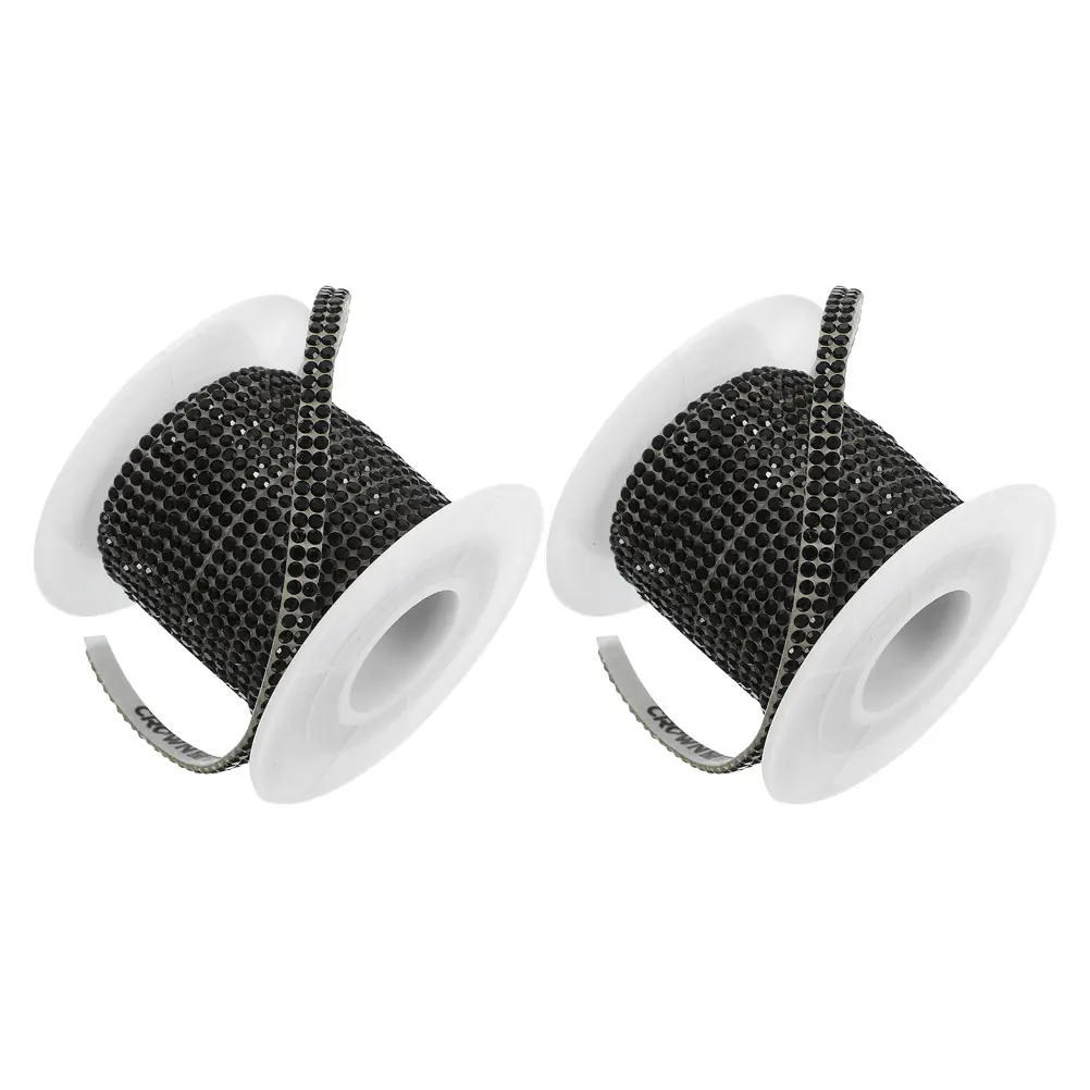 

2 Rolls Car Decorative Trims Automotive Interior Strips Rhinestone Door Dashboard Trim Flexible Vehicle Strip Auto Body
