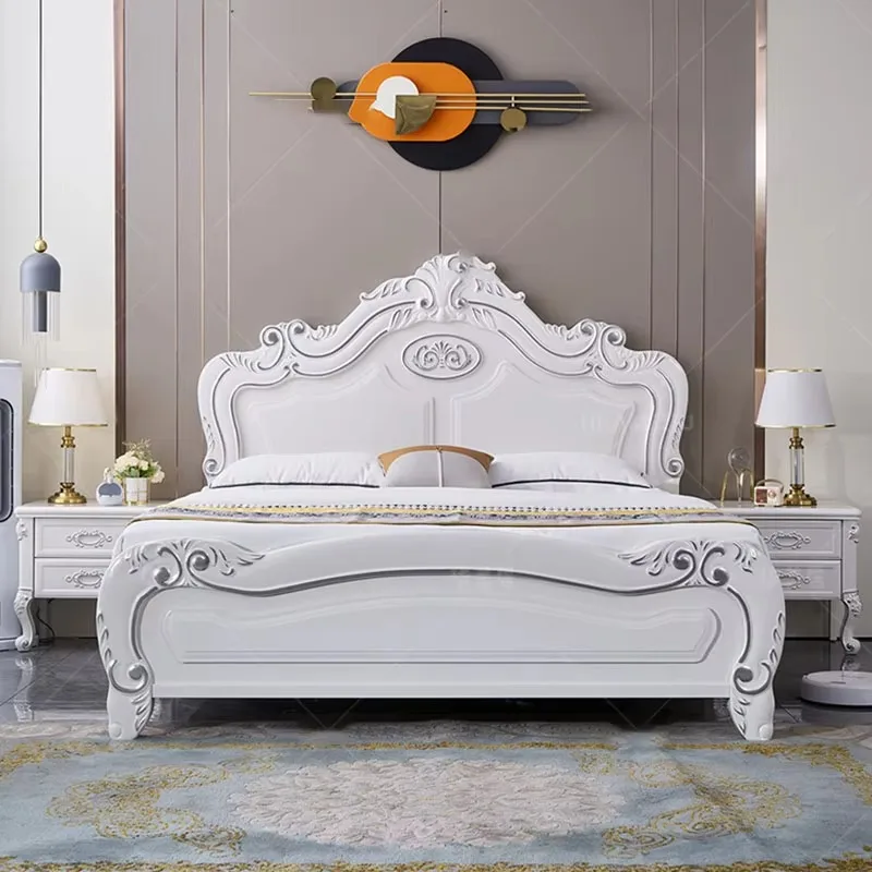 

Headboard Comforter Double Bed Frame Queen Size Headboards Bases Double Bed Living Room Storage Lit 2 Personnes Home Furniture