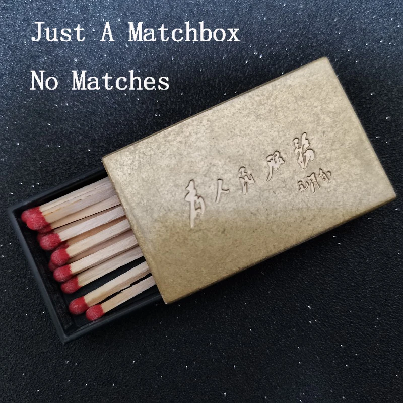 Metal Match Box Case Holder Match Packaging Matches Cover Internal Plastic drawer 56mm * 13mm * 36mm
