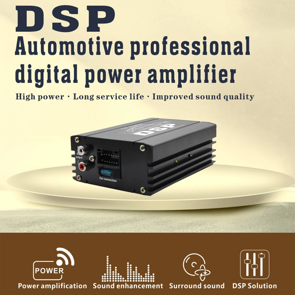 

4x50W Car DSP Digital Audio Processor 4 In 6 Out DSP Car Power Amplifier Car DSP Amplifier for Car Audio Enhancement