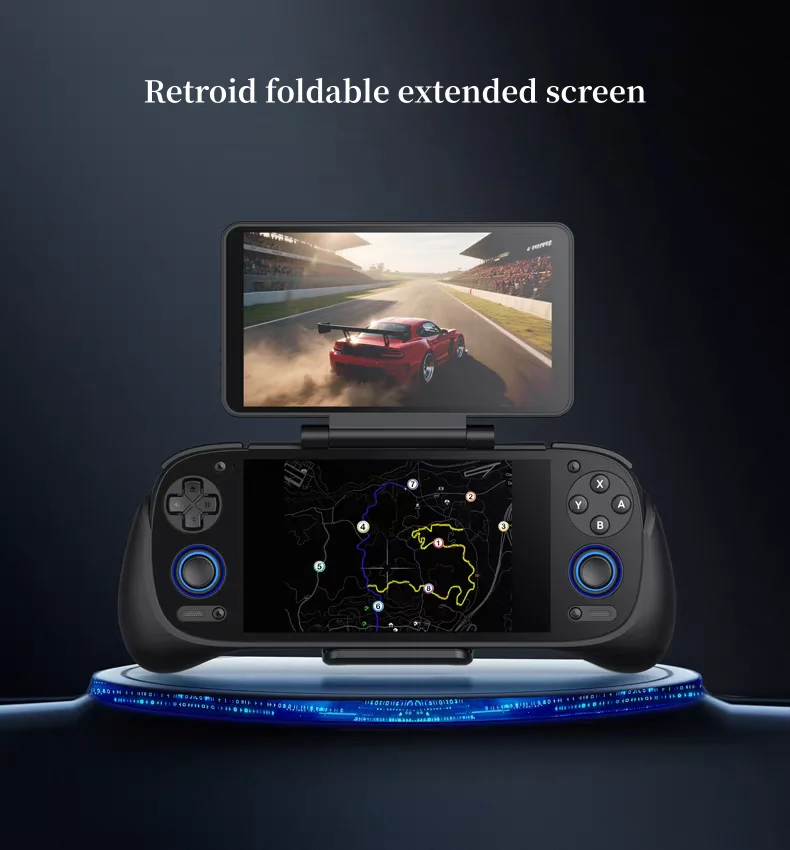 Retroid Pocket 5 Dual Screen Add-on  Back Clip 1080P 5.5 inch OLED Screen For RP5 RPmini V2 RP4 Pro Extended Display Screen