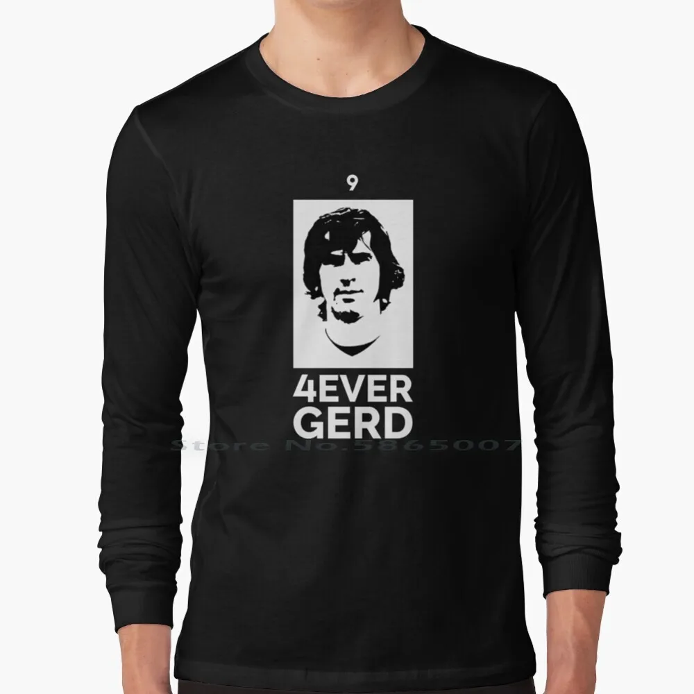 Robert Lewandowski 4ever Gerd Goal Record 100% Cotton Long Sleeve T Shirt Scores Goals Goal Record Match Poland Soccer