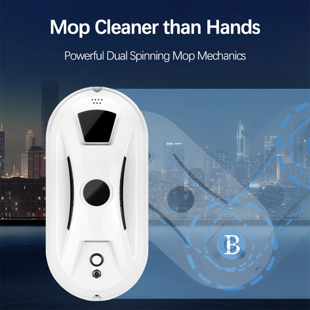 Intelligent Window Cleaning Robot Vacuum Cleaner Robot Window Cleaner Electric Glass Remote Control for Home