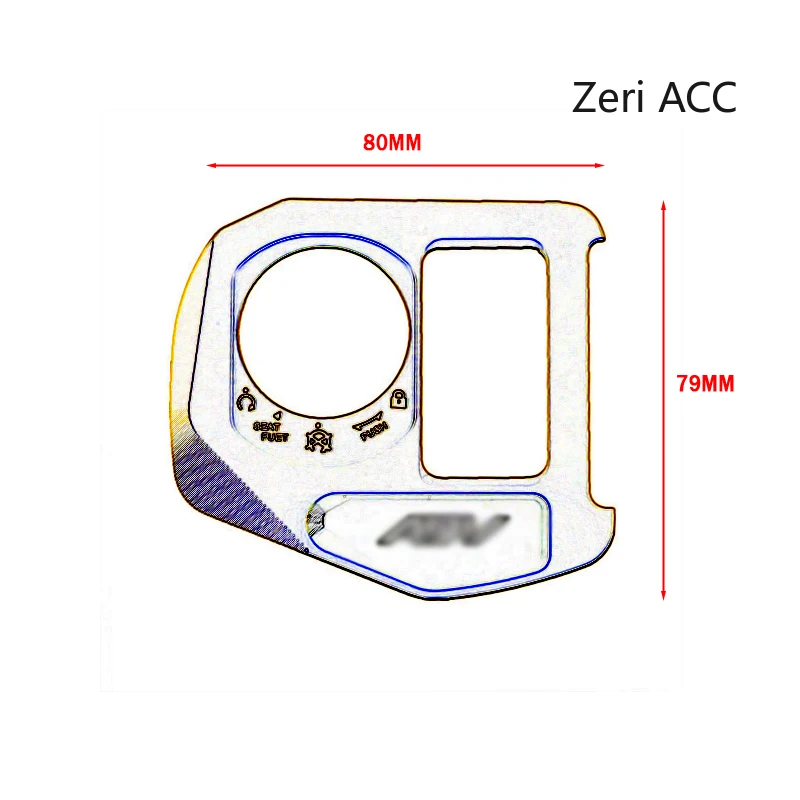 Motorcyle Accessories CNC Ignition Switch Cover CNC Electric Door Lock Button Cover Protector For HONDA ADV160 2021-2024