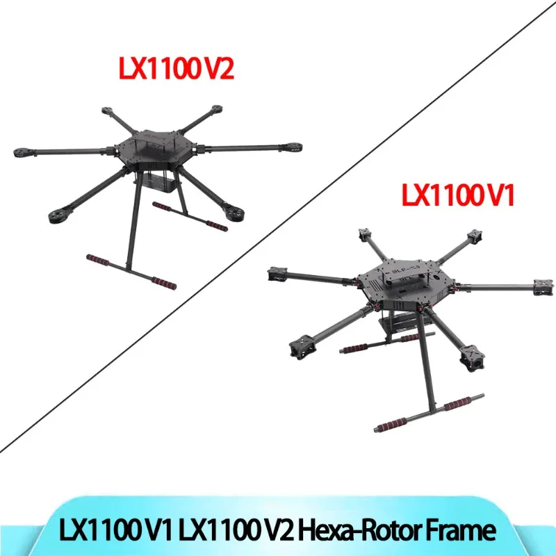 

LX1100 V1/ V2 Full Carbon Fiber 1100mm Hexa-Rotor Frame X-Roter 80A ESC PX4 Pixhawk Flight Control Drone Frame
