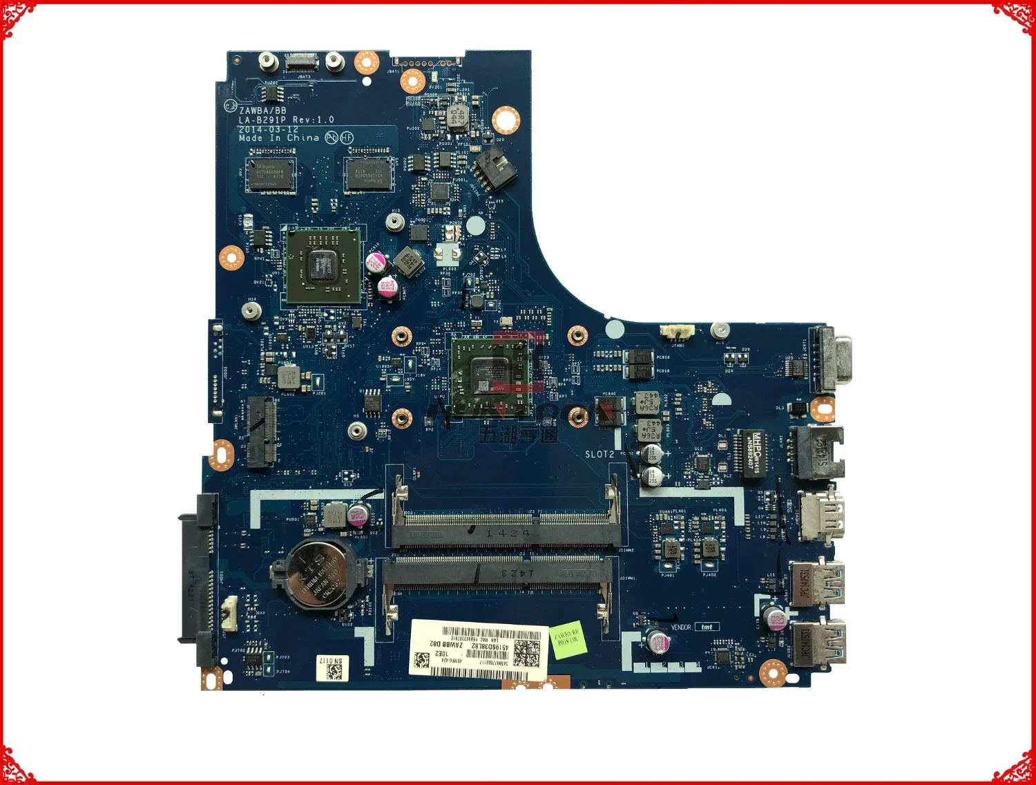 

ZAWBB LA-B291P B50-45 Материнская плата для ноутбука FRU 5B20G37215 A6-6310U DDR3 Полностью протестирована и высокое качество