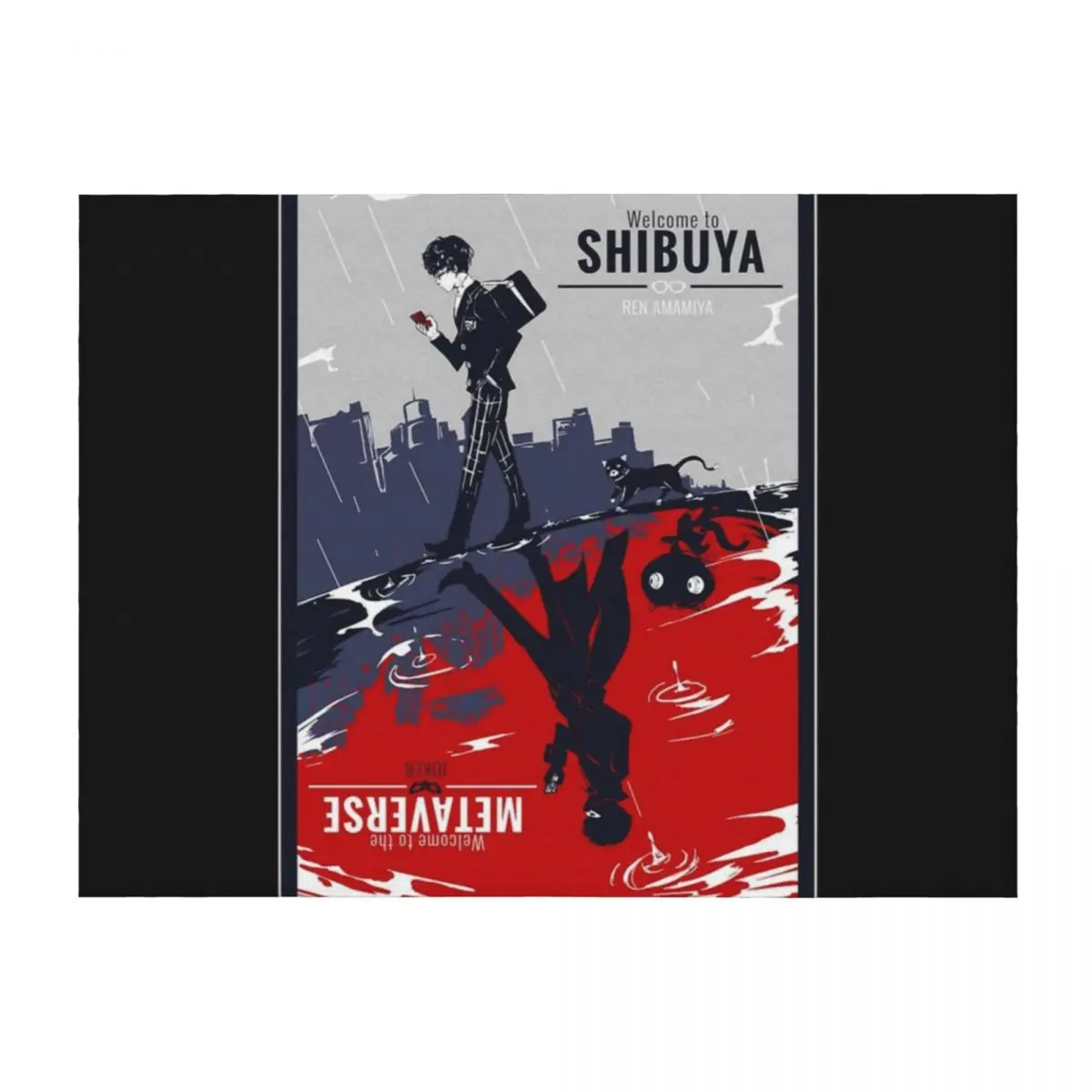 

Shibuya/Metaverse Throw Blanket Decorative Sofas heavy to sleep For Decorative Sofa Soft Plush Plaid Blankets