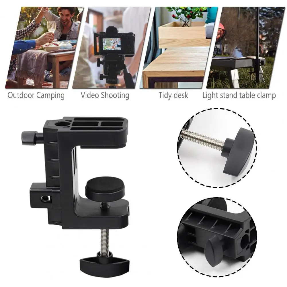 Clamp Holder Universal Clamp Holder Universal C-clamp Desktop Mount Stand 360-degree Rotating Table Support Compact for Monitors