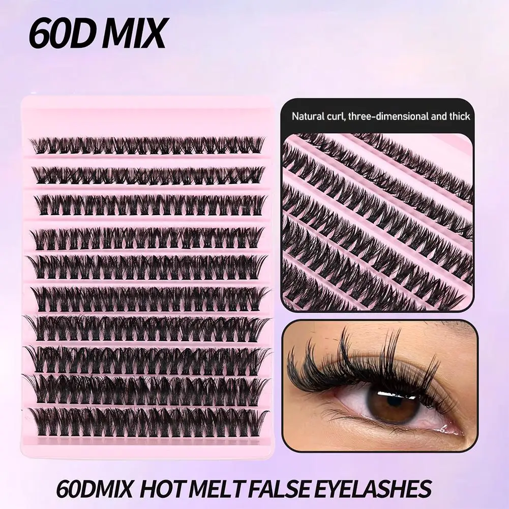 Heat Melt 가짜 속눈썹 30D/40D/50D/60D/80D 싱글 메이크업 세그먼트 속눈썹 유형 Natural Lash Cluster Tools Dense Eyela A7J3