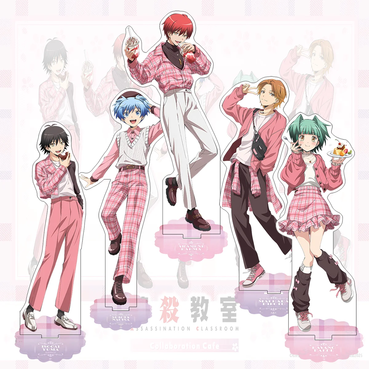 Anime Assassination Classroom 15cm Official Acrylic Stand Koro-sensei Nagisa Karma Transparent  Figure Gift keychain