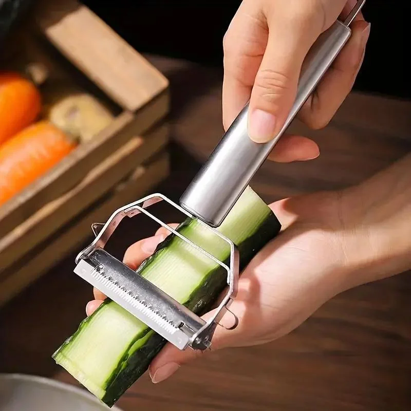 Kitchen Multifunction Peeler Grater Julienne Peeler Vegetable Fruit Peeler Stainless Steel Potato Slicer Shredder Kitchen Tool