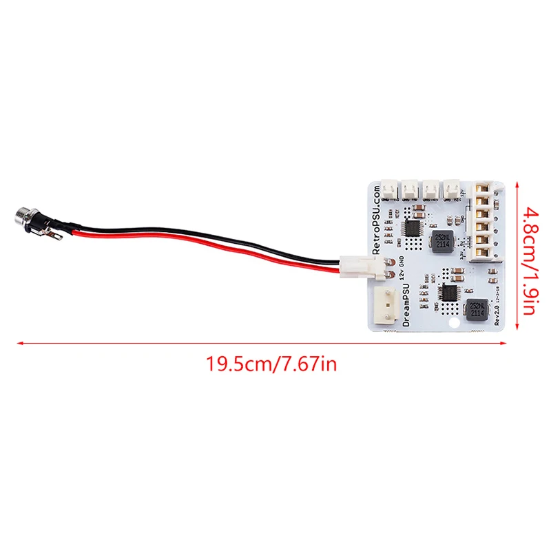 Sega DreamCast 게임 콘솔용 전원 공급 장치 보드 플러그 교체 키트, Dream PSU Rev2.0 12V 버전 게이머용, 1 세트