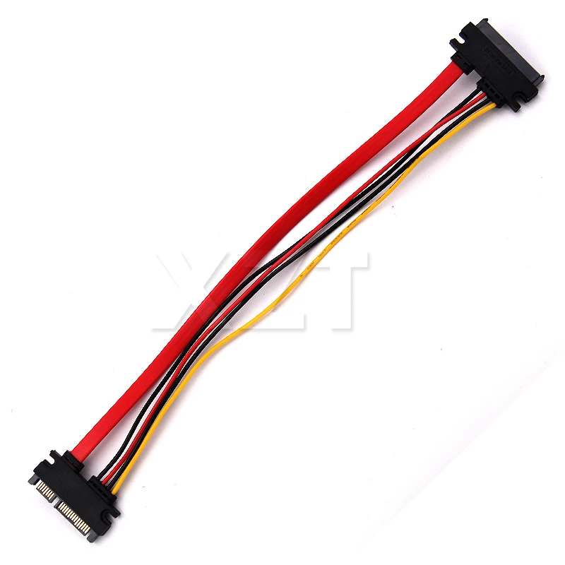 30cm 22Pin SATA Cable Male to Female 7+15 Pin ATA SATA Data Power Combo Extension Cable Connector Conterver