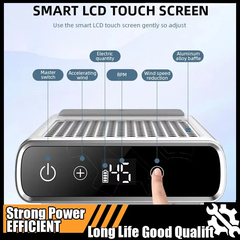 

Горячий мощный пылесборник для ногтей, профессиональный пылесборник для ногтей с многоразовым фильтром, регулируемое маникюрное оборудование