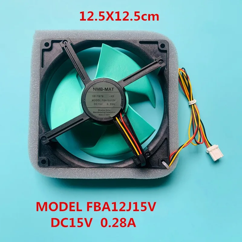 العلامة التجارية الجديدة مروحة تبريد الثلاجة الحادة/مروحة/المحرك NMB DC15V 0.28A FBA12J15V لمروحة تبريد الثلاجة