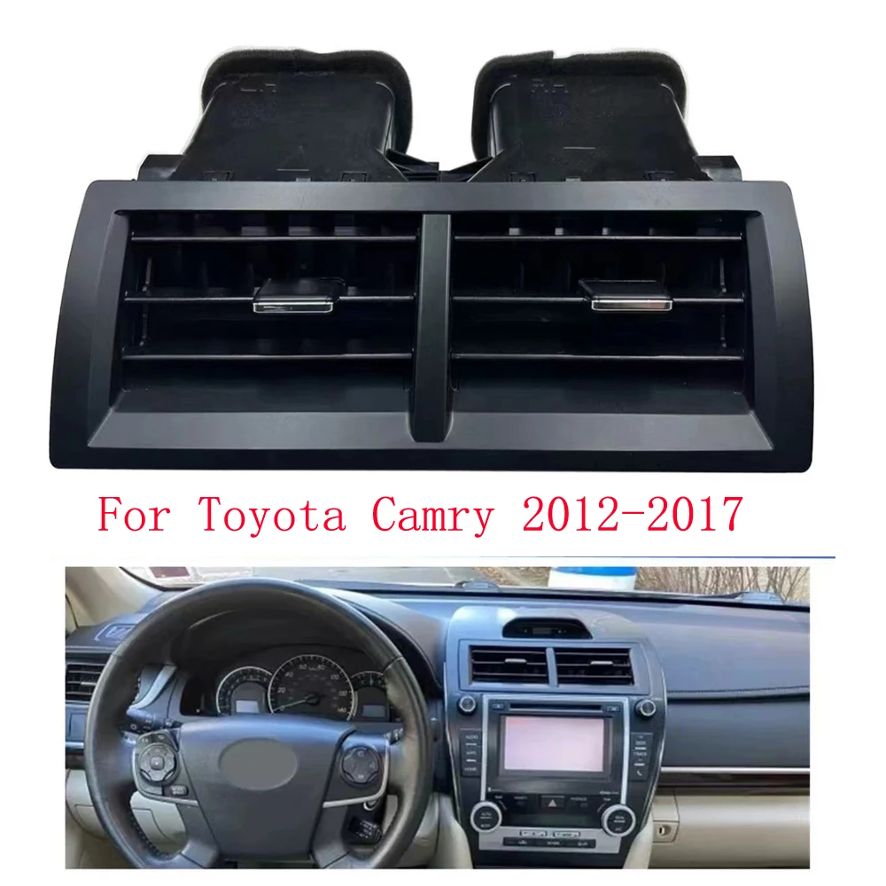 HUIYAN 1/2pcs Center Console A/C Air Vent Grille Trim Assembly For Toyota Camry 2012-2017 Car Dashboard Air Conditioning Outlet