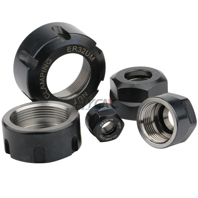 Engraving Machine Spindle Dynamic Balancing Nut Er11/16/20/25/32um Elastic Chuck Nut Engraving Machine Accessories