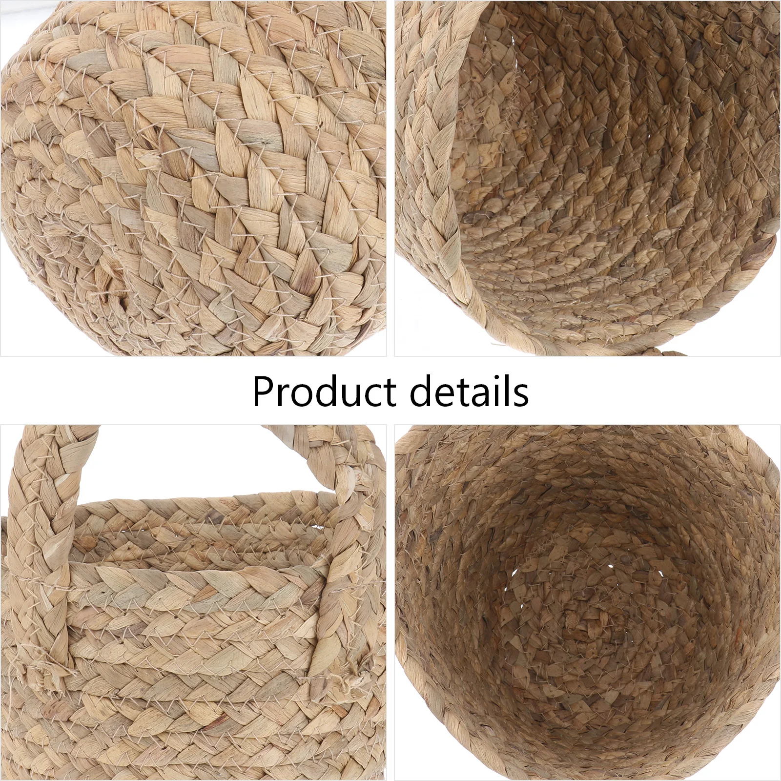 

Woven Storage Basket Portable Organizer Creative Design Colorful Shapes Premium Grass Material Lightweight Home Accessories