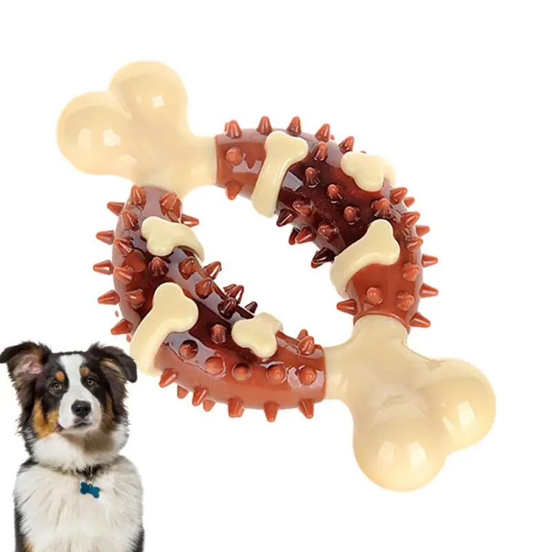 

Dog Bone Toy Chew supplies For Puppies Pet Teething Bite resistant nylon bones Pet Teether Supplies For Small Medium Dogs