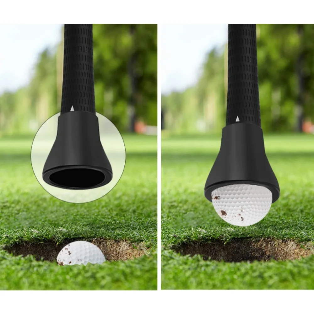​​2PCS Golf Ball Pickup Tool for Putter Grip, Quick Install Retriever Claw Grabber, Back Saver Accessory with Suction Cup