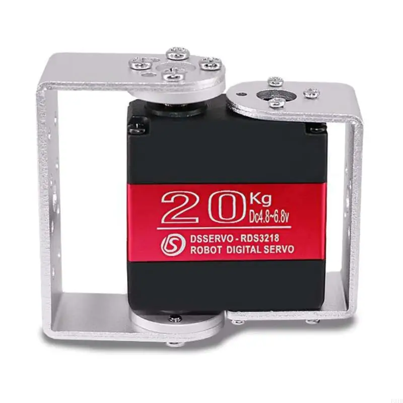 Nhiệm vụ nặng 180 độ đôi bánh răng kim loại servo Động cơ mô -men xoắn 20kg Bộ truyền động công nghiệp cho các ứng dụng robot