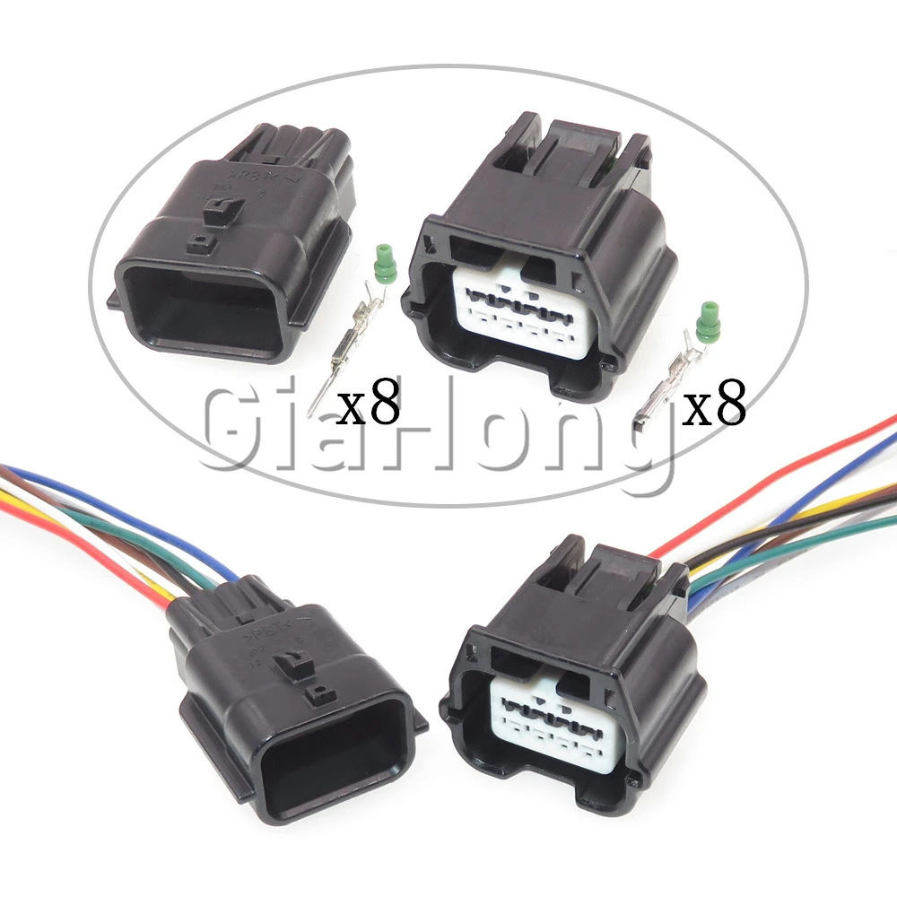1 Set 8 Ways AC Assembly Auto Parts 7283-8855-30 7282-8855-30 Car Replacement Socket Automobile Sealed Cable Adapter