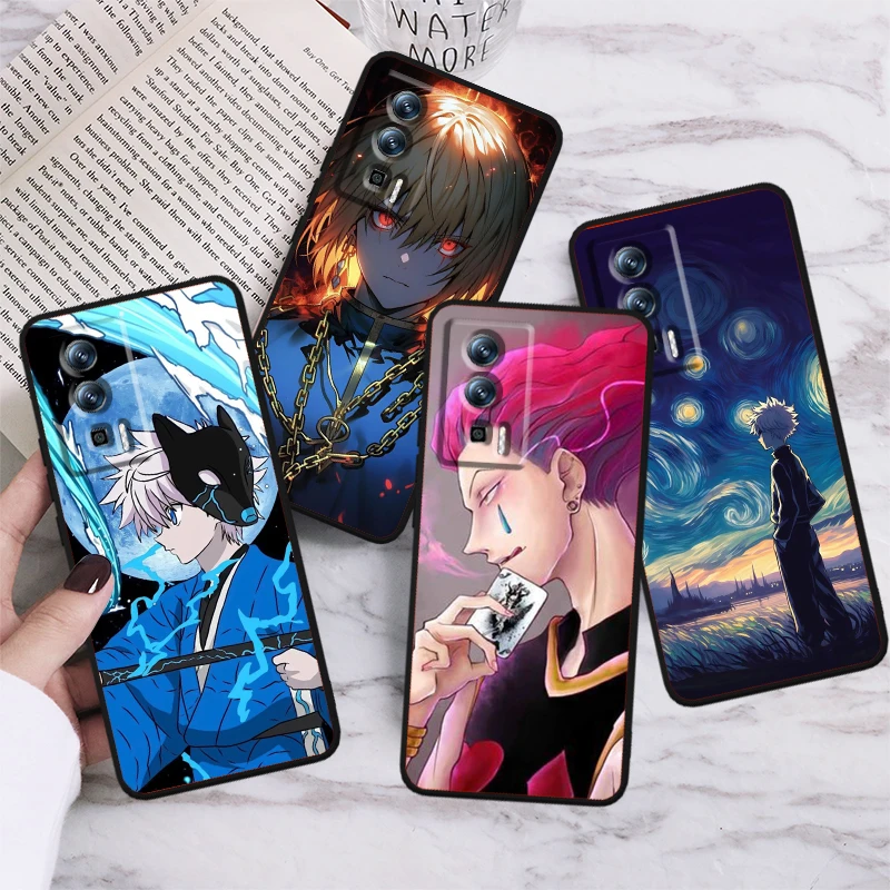 

Anime Cool H-Hunter X Hunter For Xiaomi Redmi 9A 9C 9AT 10C 9 9T 10 12C 13C A3 12 K60 A1 K50 K40 5G Black Back Phone Case