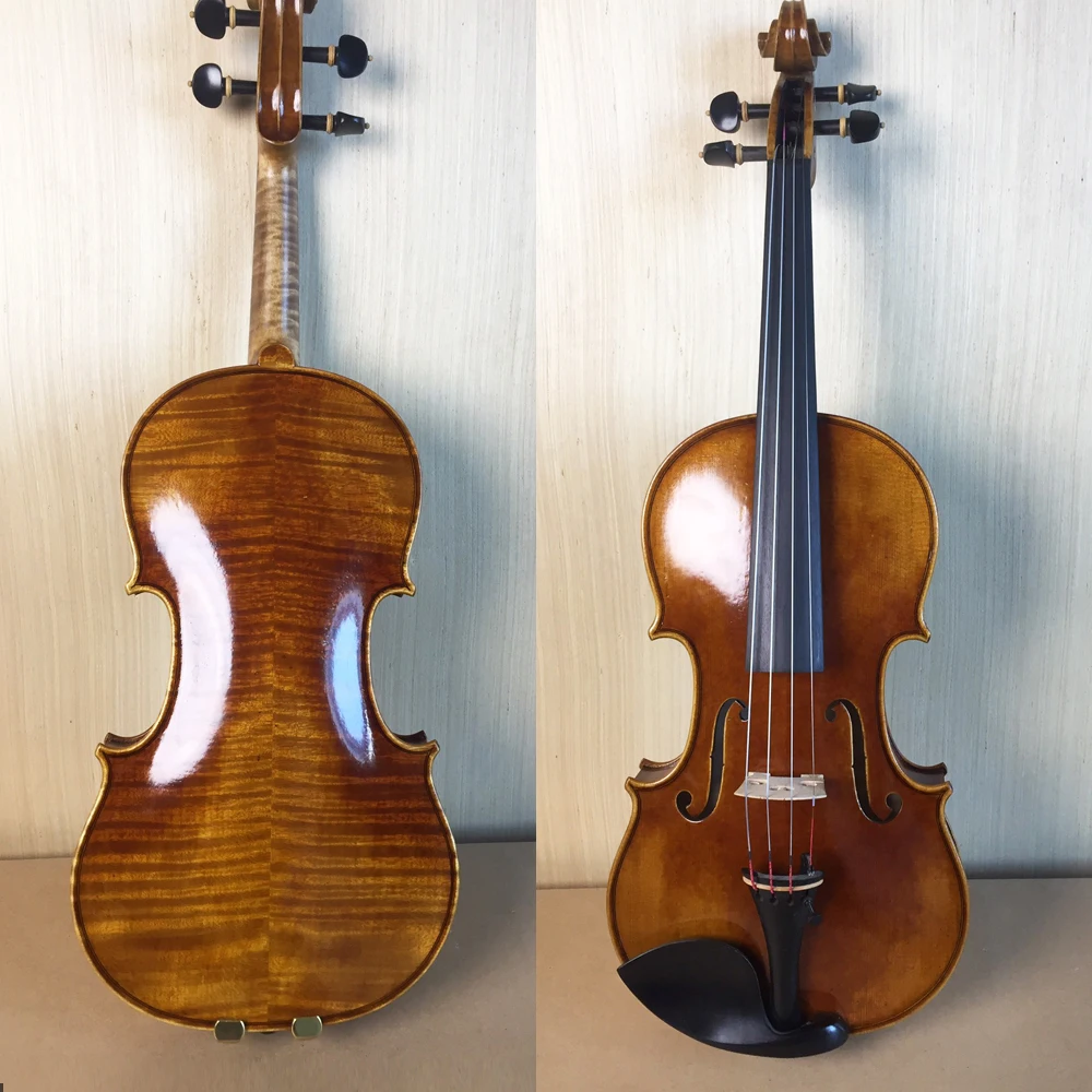 

Antonio Stradivarius Handmade Violin 4/4 Italian retro Oil varnish Maple Violin set professional Musical Instruments with case