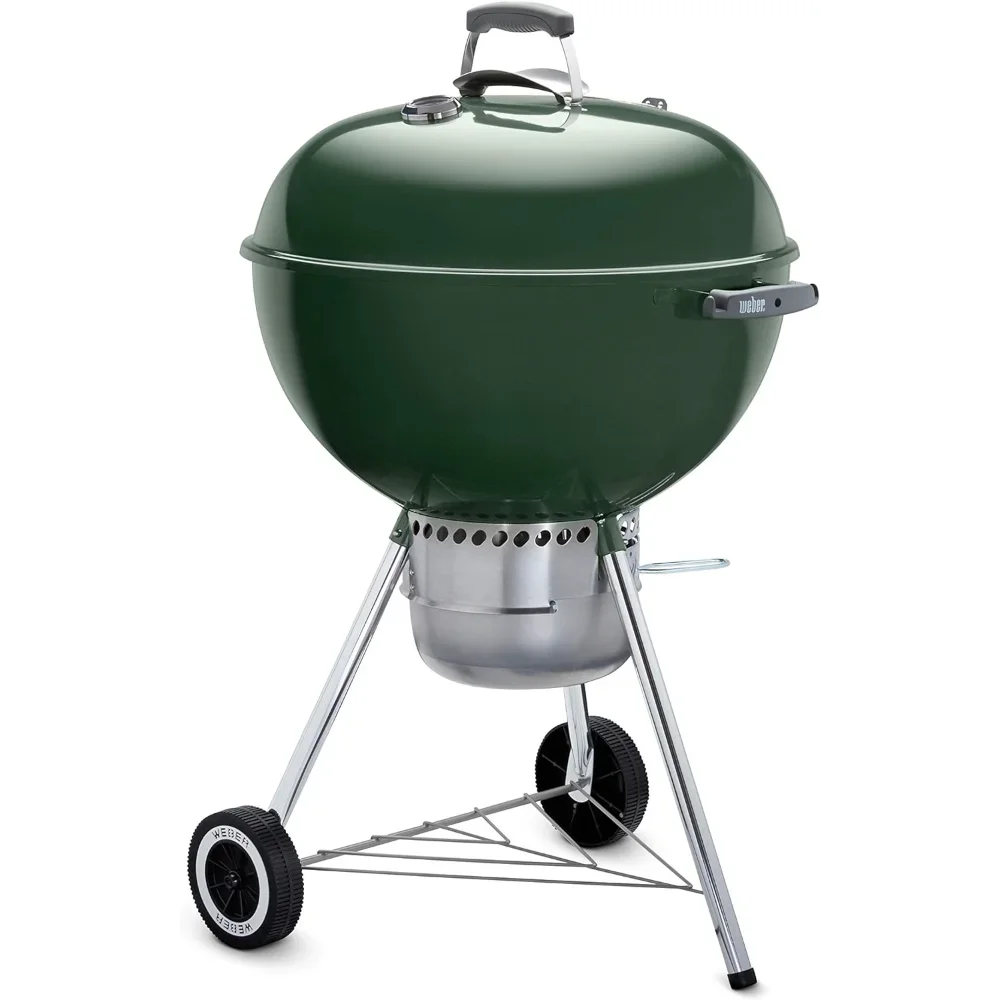 Originele Waterkoker Premium Houtskoolgrill, 22 Inch, Groene Grills En Rokers. Houtskoolgrills