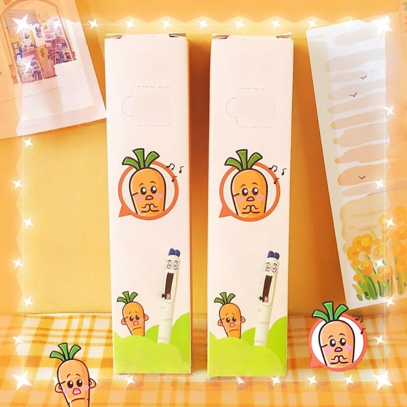 4 Pcs Carrot Gel Pen Gel Pen Set Signing Pen Smooth Writing Pen