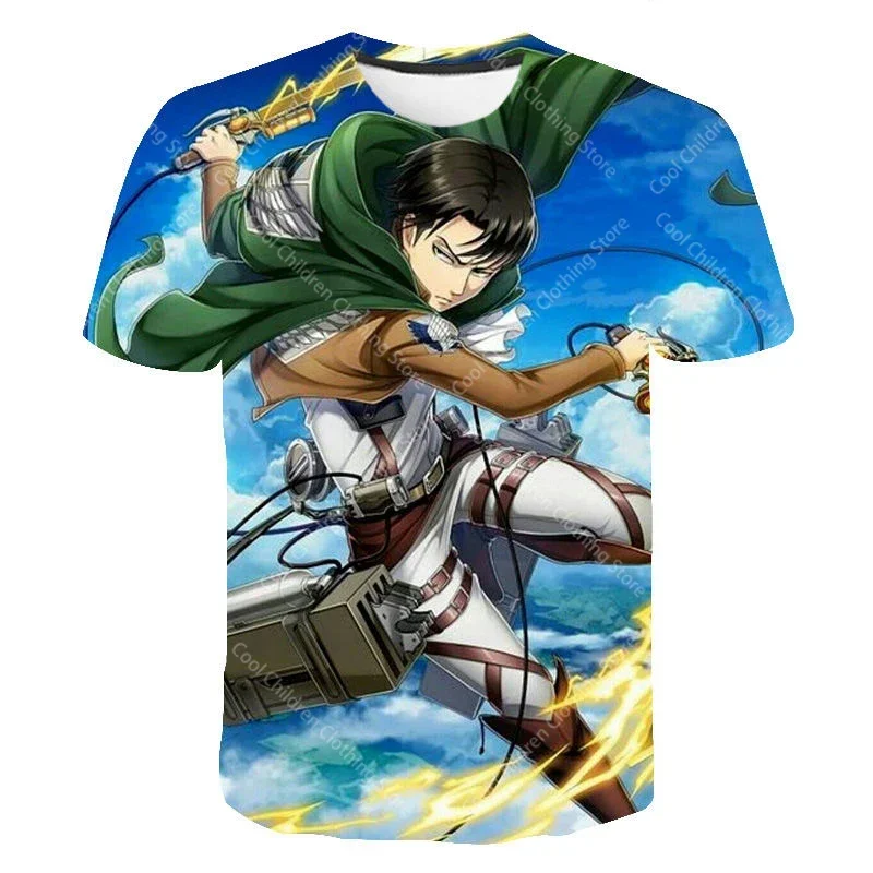 

Huge Anime T-shirts, Classic Short-sleeved Tops, Japanese Comics, Oversized Clothes for Parents and Children