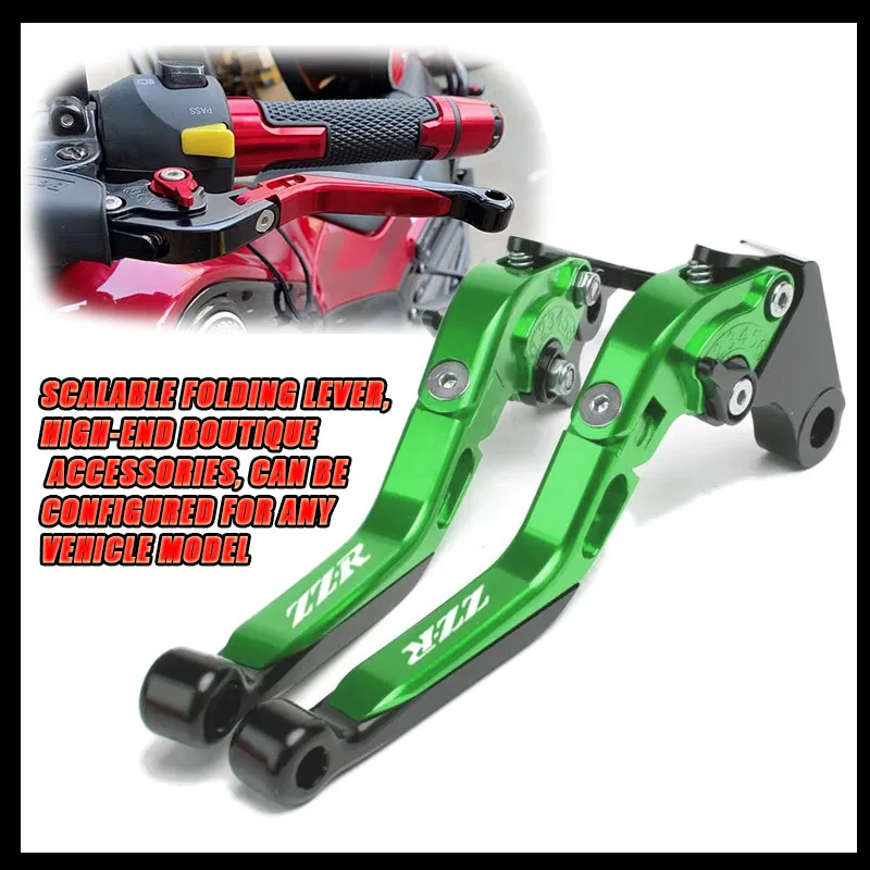 

FOR ZZR600 ZZR400 ZZR1100 ZZR 400 600 1100 Motorcycle Accessor Aluminum Adjustable Brake Clutch Levers High-end color