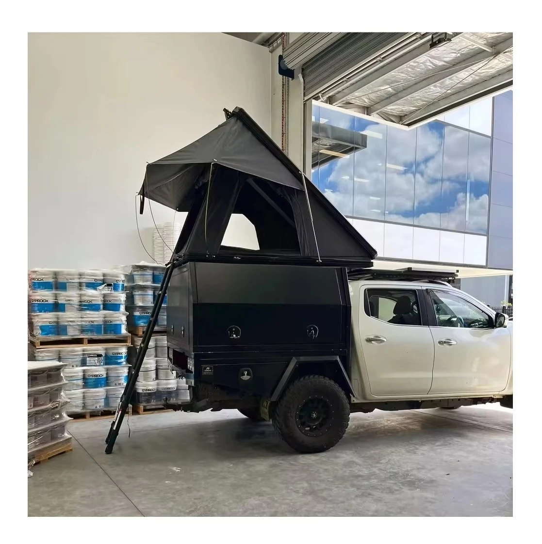 Automatic Wildland 4x4 Truck Rear Pop up Aluminum Oxford Fabric Outdoor Camper Hardshell Summer Tent with Awning Roof Top Tent