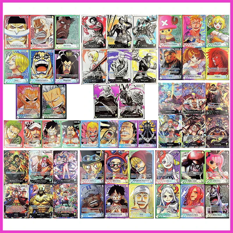 Anime ONE PIECE DIY ACG Game Collectible Cards Nami Carrot Kaidou Hancock Luffy Zoro Marco Newgate Toys for boys Birthday Gift