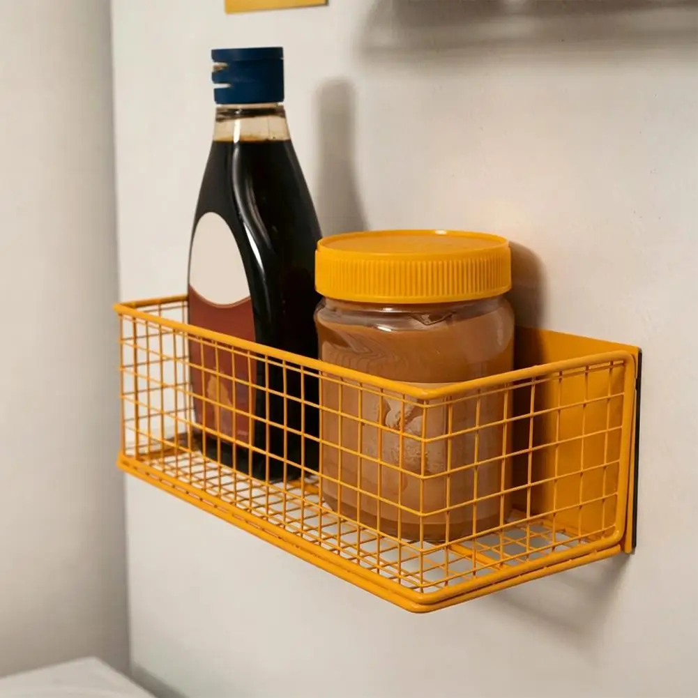 Refrigerator Storage Box Refrigerator Door Organizer Magnetic Refrigerator Storage Shelf Organizer Easy-to-move Spice Rack