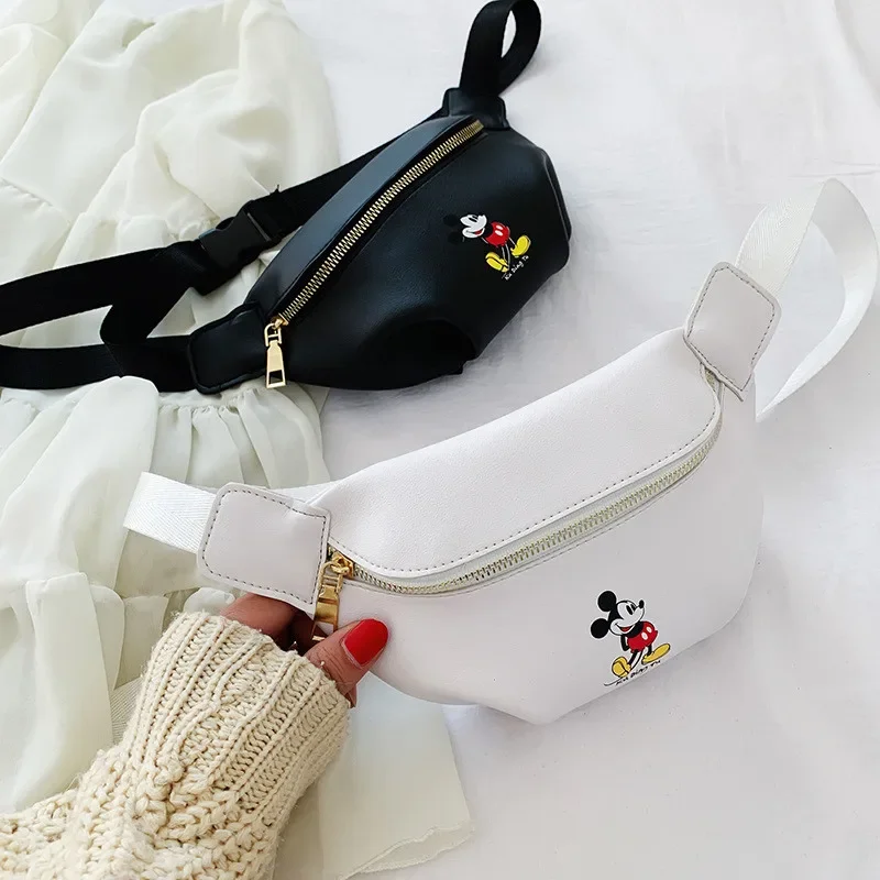 Disney Cartoon Mickey mouse Waist Bag children doll handbag New Women Bag Crossbody Bags Shoulder Messenger Bag