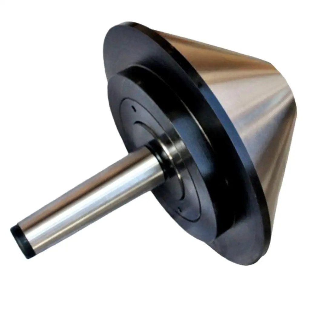 Steel Bull Nose Center MT3 Arbor Triple Bearing Lathe Live Center for Pipe Tube Hollow Workpiece Precision Turning