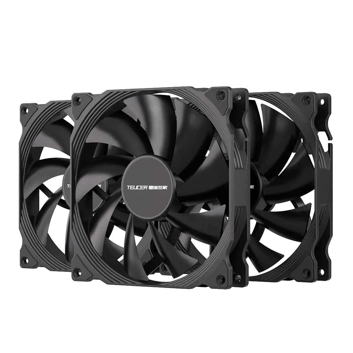 TEUCER 14cm Case Fan 4PIN PWM Hydraulic Bearings 12V High Performance PC Cooling Fan Computer Chassis Heat Dissipation