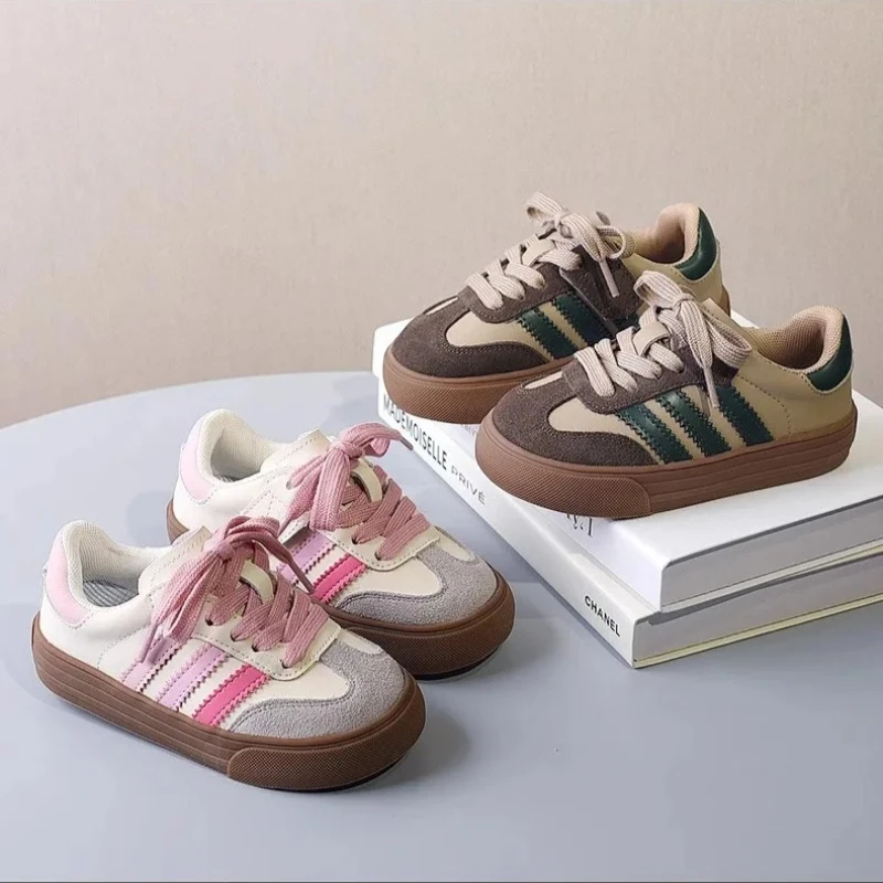 

2025 Spring New Children's Shoes, Children's Mesh Sports Shoes, Girls' Non slip Leisure School Running Sports Shoes, Breathable