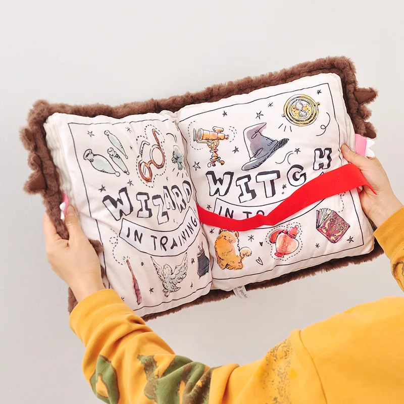 Hugkis Harry Potter Monster Book Plush Peripheral Monster Book Pillow Pillow Harry Potter Fans Birthday Gift Toy