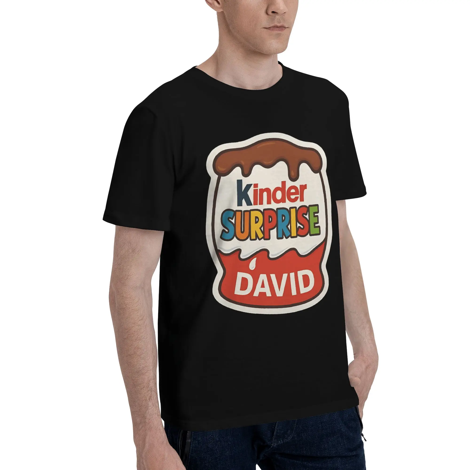 surprise gifts Funny 100% Cotton T-Shirt Kinder Tops Tees For Men