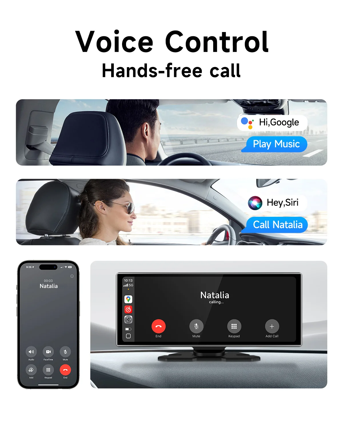 11.26 بوصة IPS شاشة تعمل باللمس CarPlay راديو الوسائط المتعددة مشغل فيديو Carplay اللاسلكي المحمول وأندرويد السيارات بلوتوث صوت السيارة