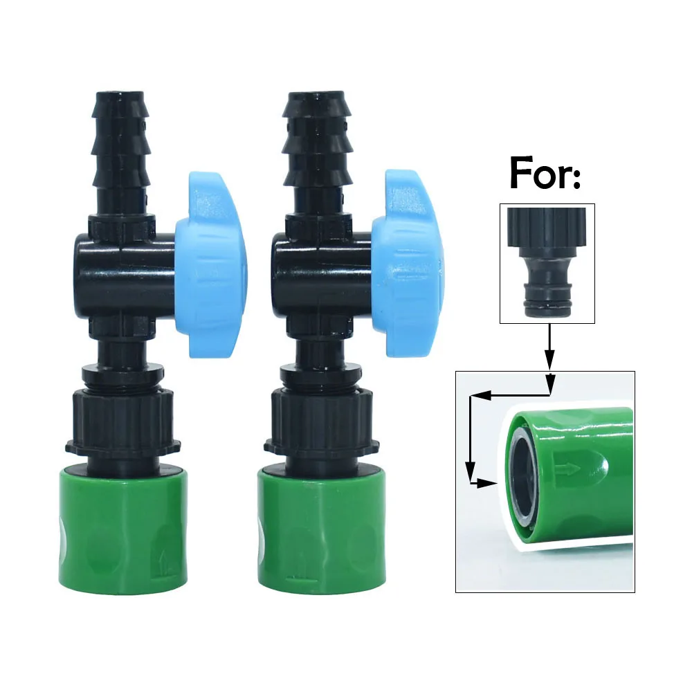 

16/20mm Pe Hose Barb Quick connector 16mm Nipple Valve Garden Tap Barb Connectors Pe Pipe Drip Irrigation System Fitting