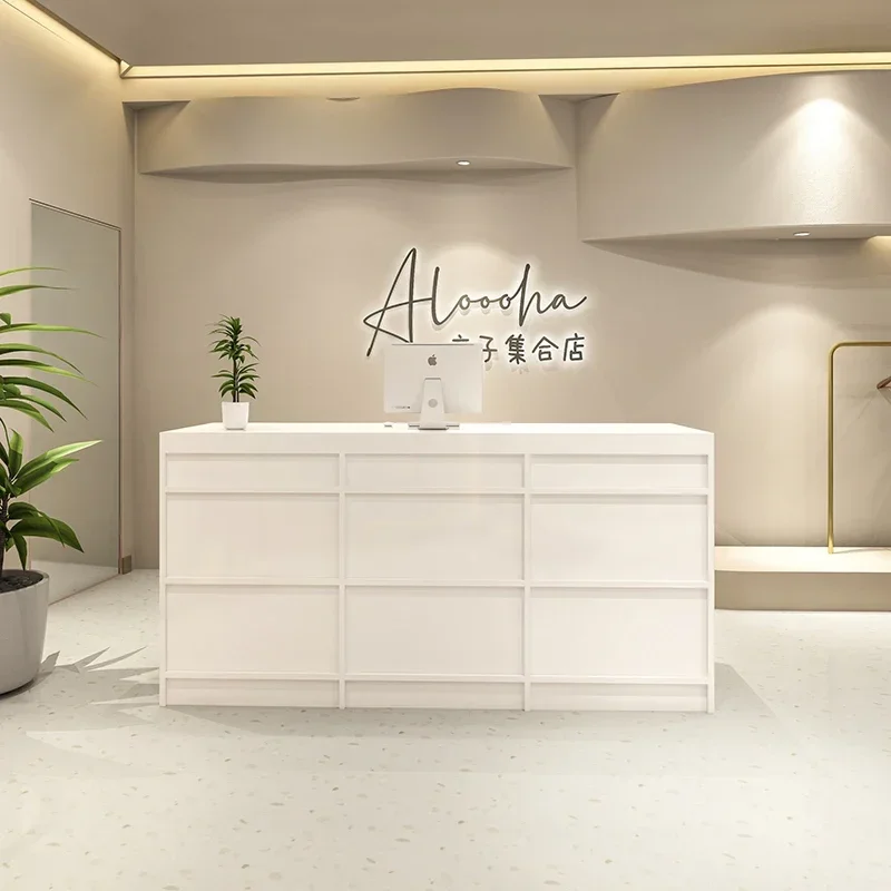 

Computer Reception Tables Desk Clothing Store Counter Office Desks Salon Hallway Table Wall Escritorios De Oficina Office Desks