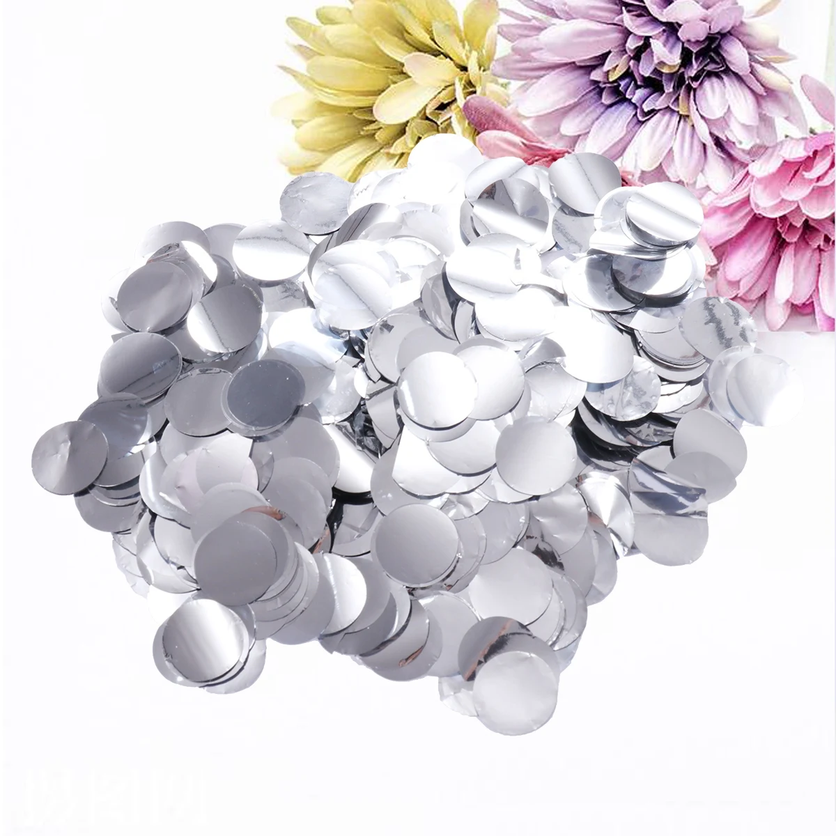 

1Pack Balloon Decoration Delicate Round Craft Paper Confetti Simple Yet Elegant for Tables Invitations Helium Balloons Silver