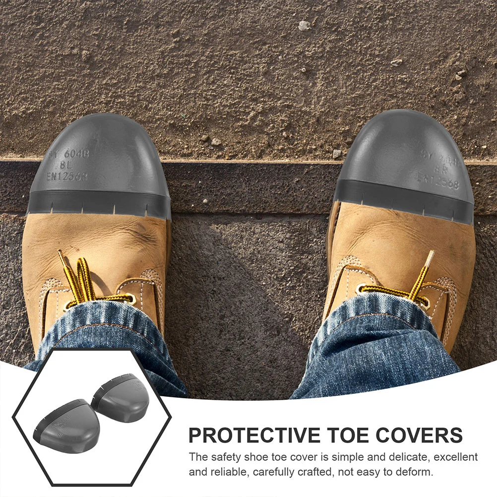 Anti smash Anti puncture Steel Size Fits All 40 Shoe Toe Covers Guard Work Shoe Toe Protective Covers Simple Delicate